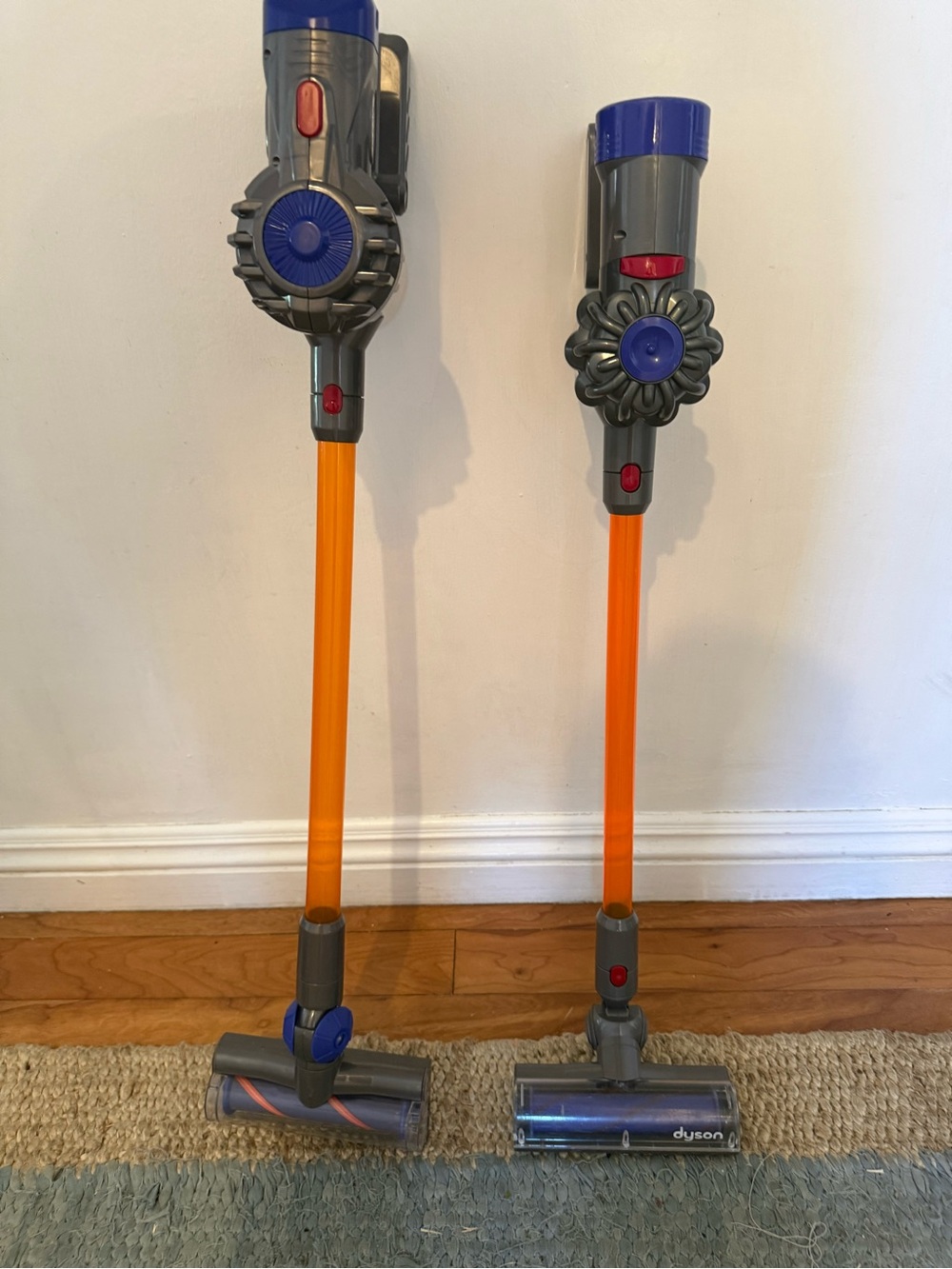 Kids Stick Vacuum Toy in Orange and Gray - Pretend Play